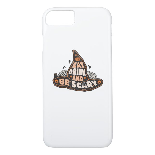 Eat Drink And Be Scary Witch Only Halloween Gift F Case-Mate iPhone Skal (Baksida)