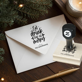 Eat Drink & Be Merry Custom Family Stämpel