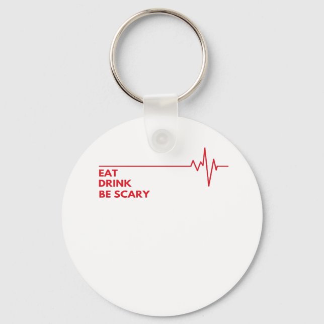 Eat Drink BE Scary Coola Unik Nyckelring (Framsida)