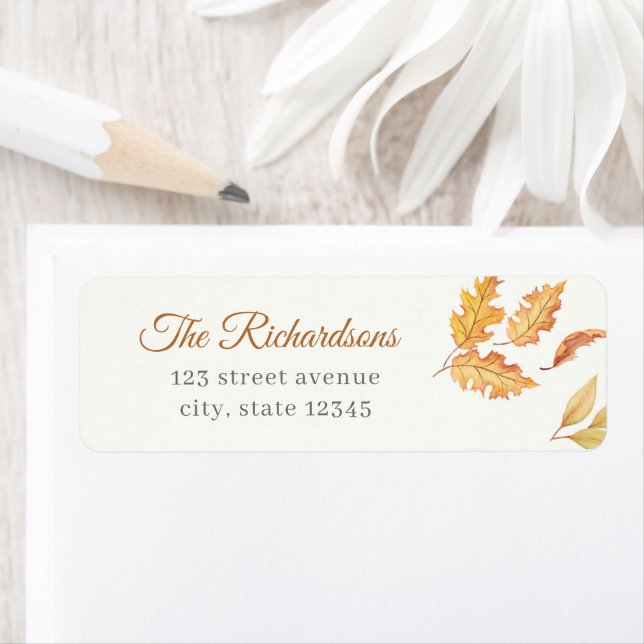 Eat Drink Ge Tack, höstens höstminskning Thanksgiv Returadress Etikett (Insitu)