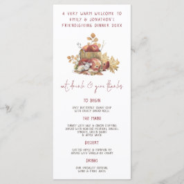 Eat Drink Ge Tack, Mouse Friendsgiving Meny