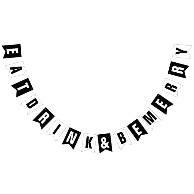 EAT DRINK OCH BE MERRY BRÖLLOP DECOR VIMPLAR (Alla)