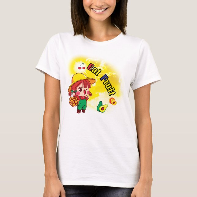 Eat Fruit Women Shirt T (Framsida)