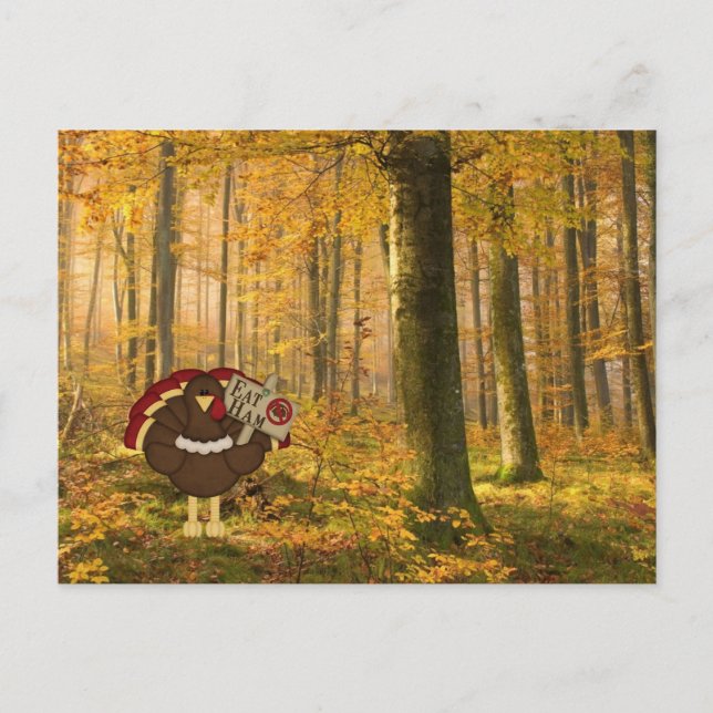 Eat Ham Not Turkiet Vykort (Framsida)