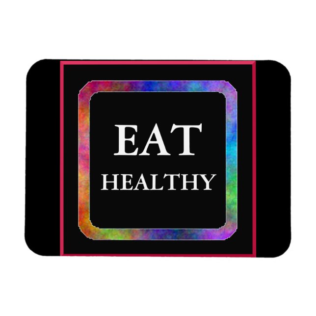 Eat Healthy flexi magnet (Horisontell)