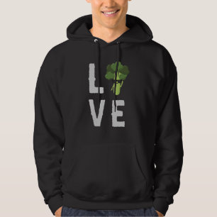 Eat Healthy I Kärlek Broccoli Queen Plant-Dist Hoodie