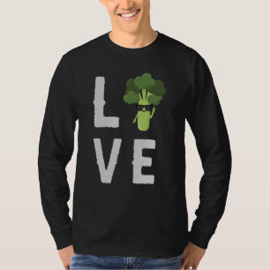 Eat Healthy I Kärlek Broccoli Queen Plant-Dist T Shirt