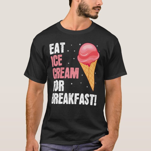 Eat Ice Cream Baker Baking Expert Bake Bakers Grap T Shirt (Framsida)