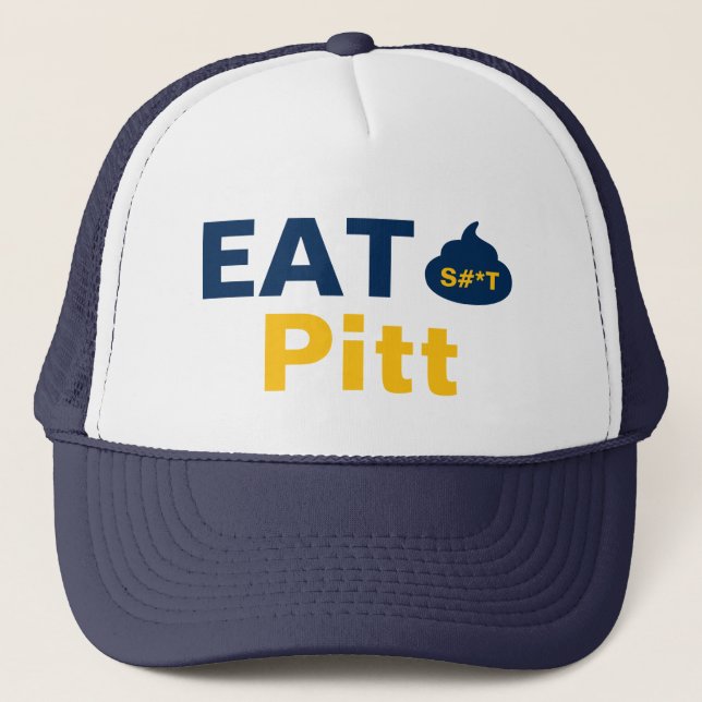 Eat It Pitt Trucker Hat Keps (Framsida)