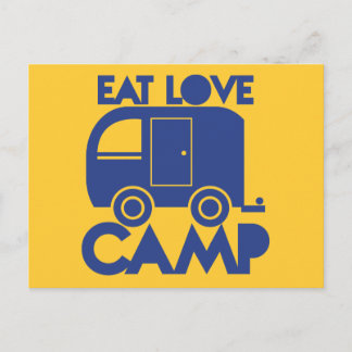 EAT KÄRLEK CAMP VYKORT