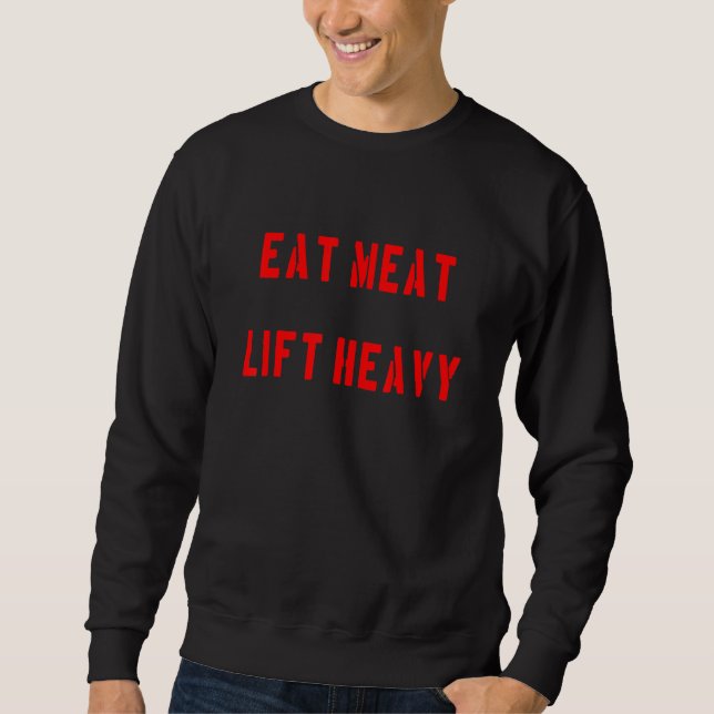 Eat Kött Hiss Heavy 1 Lång Ärmad Tröja (Framsida)