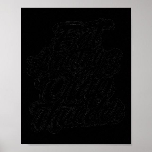 Eat Lightning And Crap Thunder - Bodybuilding And  Poster (Framsidan)