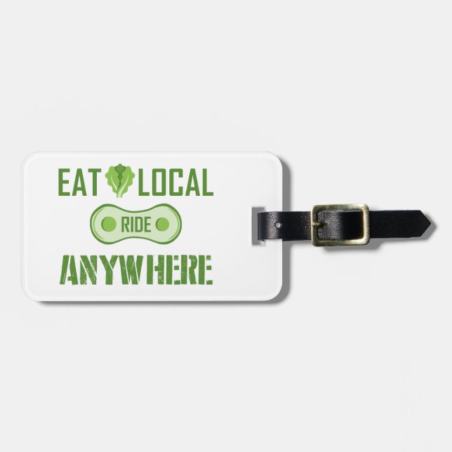 Eat Local, Ride var som helst Bagagebricka (Horisontell Framsida)