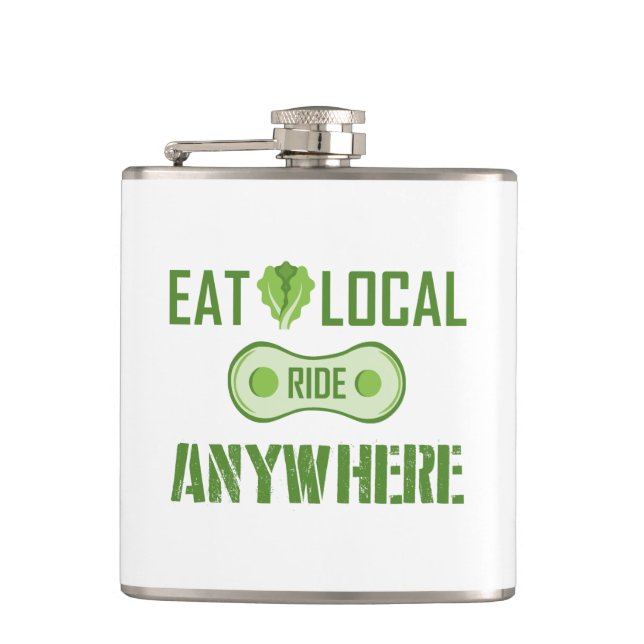 Eat Local, Ride var som helst Fickplunta (Framsidan)