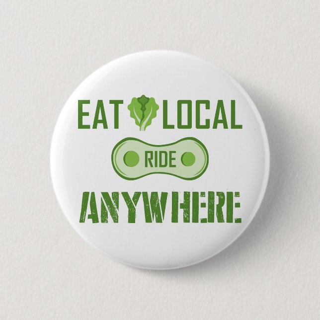 Eat Local, Ride var som helst Knapp (Framsida)
