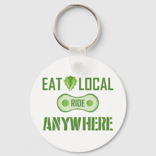 Eat Local, Ride var som helst Nyckelring