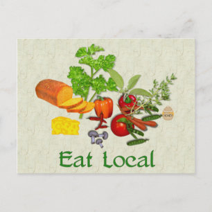Eat Local Vykort