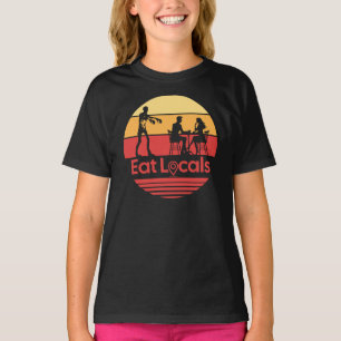 Eat Locals Zombie Humor T Shirt