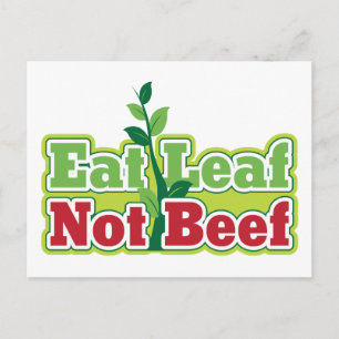 Eat Löv Not Beef Vykort
