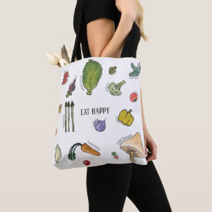 Eat Lycklig Vegetable Tote Tygkasse