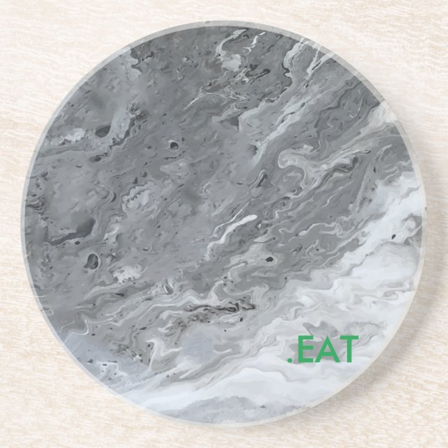 .EAT-marmorgrå färg pläterar Underlägg Sandsten (Framsidan)