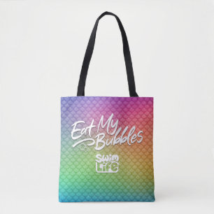"Eat My Bubbles" Rainbow scales Simma Life Tygkasse