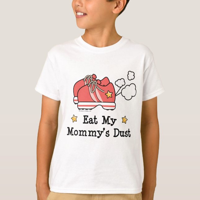 Eat My Mamma Dust Kids Sweatshirt T Shirt (Framsida)