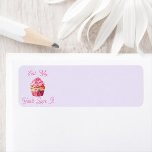 Eat My Muffin Returadress Sticker Etikett