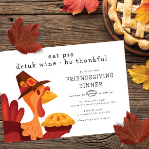 Eat Paj Friendgiving Middag Inbjudningar
