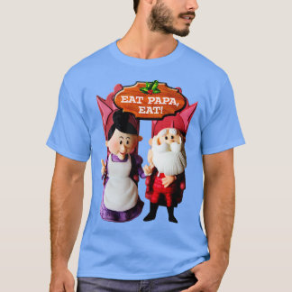 EAT PAPPA EAT Fru Claus och Santa T Shirt