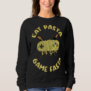 Eat Pasta Game Fasta Gaming Italiana Food Noodles  T Shirt