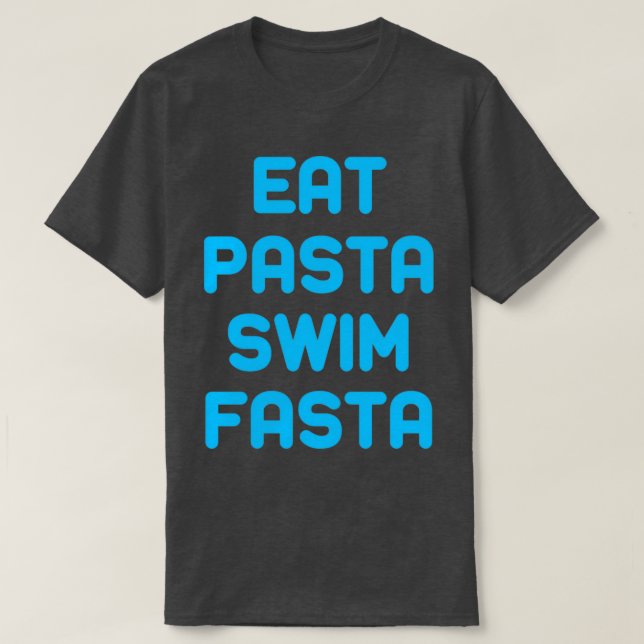 EAT PASTA SIMMA FASTA Swimming Shirt Vatten Beach  T (Design framsida)