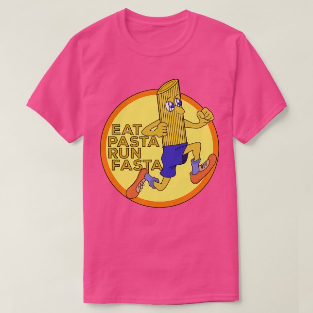 Eat Pasta Springa Fasta 4 T Shirt (Design framsida)