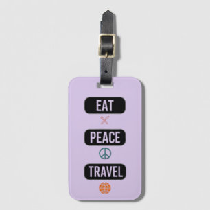 Eat Peace Travel Bagagebricka