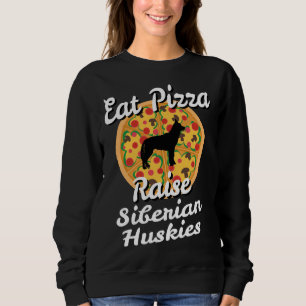 Eat Pizza Raise Siberian husky Hundar Puppy Animal T Shirt