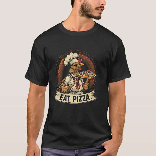 Eat Pizza-Thanksgivingen, den turkiska boys-flicko T Shirt (Framsida)