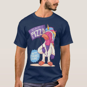 Eat Pizza Turkey Funny Happy thanksgiving Thankful T Shirt