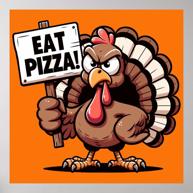 Eat Pizza Turkiet Poster (Framsidan)