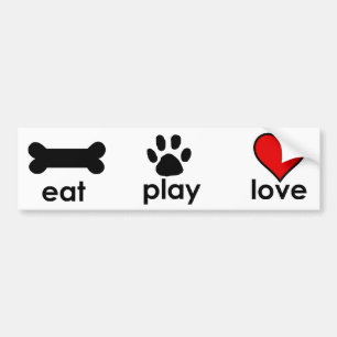 Eat.Play.Love. Bildekal