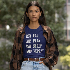 Eat-Play-viloläge-Upprepat kort-spel, viltfångare T Shirt