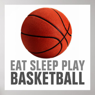 Eat-Poster för uppspelningsbasketbollens unika tec Poster
