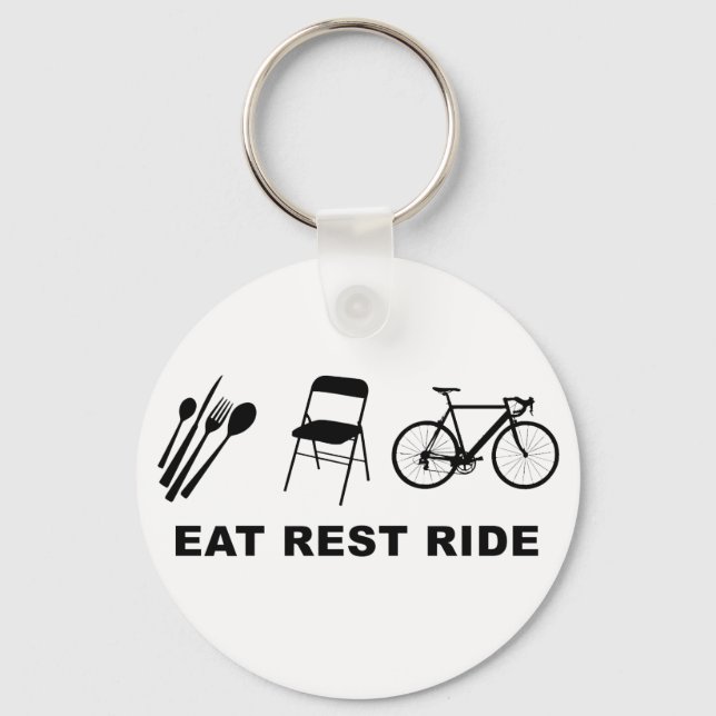 Eat Rest Ride Nyckelring (Framsida)