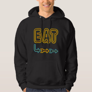 Eat Retro Neon Sign Restaurant Art Munkjacka