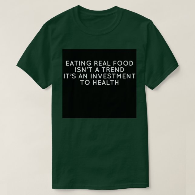 EAT:s riktiga mat idag T Shirt (Design framsida)