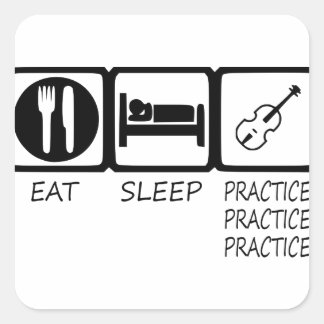 EAT SLEEP37 FYRKANTIGT KLISTERMÄRKE