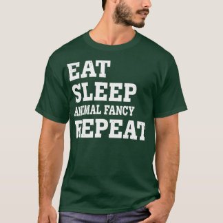 EAT SLEEP ANIMAL FINARE REPEAT FUNNY SARCASTIC T SHIRT