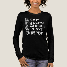 Eat Sleep Anime Play Repeat Otaku Anime Lifestyle T Shirt