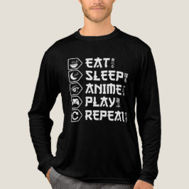 Eat Sleep Anime Play Repeat Otaku Anime Lifestyle T Shirt