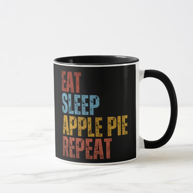 EAT SLEEP APPLE PAJ REPEAT MUGG (Höger)
