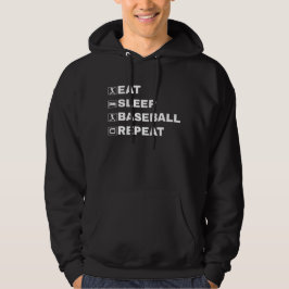 Eat Sleep Baseball Repeat Hoodie